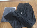 汐嘻裤子男秋冬季加绒保暖休闲工作耐磨直筒商务运动男裤工装阔腿长裤 黑色+黑色 4XL -建议160-180斤左右 实拍图
