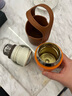 尚明焖茶杯旅行茶具茶水分离焖泡茶杯便捷式户外随行杯快客杯节日礼物 橙色【镀钛内胆】 实拍图