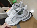 新百伦老爹鞋厚底增高复情侣鞋古休闲鞋运动百搭软底潮流新款 奶油白  38 正码 实拍图