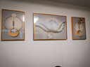 Sixpoetry 客厅装饰画现代简约沙发背景墙壁画轻奢三联晶瓷画大气高档挂画 幸福美满（铝合金外框） 晶瓷画左右35*50+中间70*50亮面 实拍图