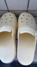 朴西厚底包头半拖女士夏外穿洞洞鞋 香蕉黄  35-36 实拍图