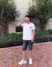 啄木鸟短裤男夏季薄款冰丝休闲宽松牛仔短裤青年2026新款直筒五分中裤 蓝灰色 31 （建议125-140斤） 实拍图
