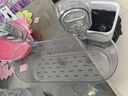 晟旎尚品卫生间浴室置物架吸盘置物架卫生间厨房免打孔洗漱台收纳盒透明黑 实拍图