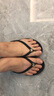 KENROLL科柔男女款时尚轻便室外居家潮流人字拖 黑色 37-38(240mm) 实拍图