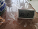 得力温湿度计电子室内温湿度表室内外挂壁办公家用室内儿童水温计温湿度表电子温湿度计 【店长推荐】时间+日历+体感-白色 实拍图