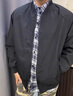 春秋季新款夹克男士宽松纯色百搭情侣外套棒球服上衣防水外套男 JK668黑色 【特价捡漏】 L 实拍图