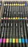 御阅【绘画套装】软头丙烯马克笔学生美术专用幼儿园可水洗水彩笔 36色丨手提盒/黑杆/可水洗无异味 精致小黑盒【软头】不透纸 可叠色 实拍图