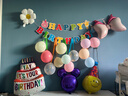 倍欢喜 生日场景布置套餐儿童装饰品男孩女孩派对库洛米小马宝莉背景墙 彩色气球-流苏生日套餐 实拍图