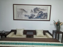 佳得雅新中式客厅装饰画沙发背景墙壁画字画山水画靠山图办公室风景挂画 望云楼A1（陋室铭） 70*190cm宣纸锦绫+有机玻璃+胡桃色实木框（热卖款） 实拍图