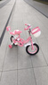 永久儿童自行车3-8岁小孩脚踏单车宝宝中大童女孩公主款童车 【黑胎】小猫粉+护具礼包 12寸 实拍图