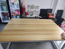 璟赐会议桌长桌洽谈桌椅组合培训工作台简易电脑桌现代办公桌加厚加宽 高端浅胡桃+白架[发货快] 长120宽60高74[无加固杆] 实拍图