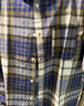无印良品（MUJI）男式 马德拉斯格纹纽扣领短袖衬衫男士衬衣外套纯棉全棉 AC1W8A4S 藏青色格纹 XL （180/104A） 实拍图