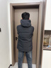 俞兆林中老年人羽绒服男装冬季男士保暖加厚爸爸羽绒服连帽外套爷爷装 灰色 2XL (建议140-160斤) 实拍图
