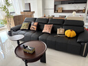 卡尔适黑色真皮沙发客厅2025新款小户型调节大象耳朵意式直排沙发花弄影 【云端舒适坐感】3.1米多人位 【S+级进口纳帕头层皮】旗舰版 实拍图