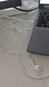 纽曼（Newmine）NM-LK06 半入耳式线控有线耳机 手机耳机 音乐耳机 3.5mm接口 电脑笔记本手机适用 白色 实拍图