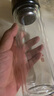 【⭐京东物流配送】高硼硅双层玻璃杯大容量泡茶杯水杯子茶水分离 【双层加厚】茶杯 350ml 1只 实拍图