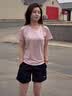 安踏速干运动套装女士夏季薄款冰丝透气短袖短裤跑步羽毛球瑜伽健身服 【速干套装】雪花白-5 L 实拍图