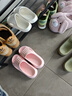名创优品（MINISO）家居拖鞋男女情侣家用舒适浴室防滑防臭凉拖鞋夏 樱花粉38-39 实拍图