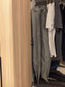 小黑裙透气皮草衣服防尘罩貂皮大衣专用防尘袋大衣罩挂式家用加长款牛津布西服西装套子衣服罩子收纳袋挂衣袋 麻灰色（立体加厚款） 中款 110*58cm 实拍图