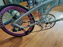 25款CRIUS 柯瑞斯 折叠车电变451铝合金海豚折叠车架自行车油碟 11速 香芋紫 油碟 电子变速整车 实拍图