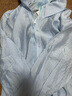 茵曼（INMAN）章若楠同款欧若风天丝女装长袖衬衫套装2025夏季新款蓝衬衣 浅灰蓝 S 实拍图