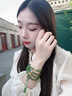 妗绮新疆和田玉碧玉手串女士款菠菜绿108颗多圈玉石手链新款精致 生肖羊/猴(大日如来) 实拍图