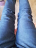 乔诗慧【2件装】牛仔裤男士秋冬加绒裤修身休闲商务弹力男裤直筒宽松裤 009黑色+8010蓝色 33 (2尺6 建议145-155斤） 实拍图
