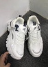 意尔康男鞋跑步鞋秋冬新款网面透气运动休闲鞋男老爹鞋慢跑旅游鞋子男 米白网面E53201245 建议拍大一码 41 运动鞋尺码 实拍图