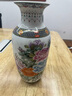 收藏天下景德镇陶瓷器仿古粉彩花瓶客厅摆件酒柜玄关博古架电视柜瓷瓶摆设 花开富贵松子瓶【单瓶】+底座37cm 实拍图