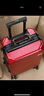 双星（doublestar）行李箱拉杆箱男次日达可登机箱大容量学生铝框密码箱旅行箱皮箱子 酒红色【加厚铝框可坐可踩】 24英寸  常用尺寸-加厚箱体 实拍图