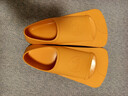 英发（YINGFA）脚蹼游泳训练短脚蹼浮潜自由泳儿童脚蹼脚掌成人潜水专业蛙鞋 黄色 L（42-44码） 实拍图