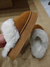 原沐初保暖厚底棉拖鞋女室内外穿棉鞋居家耐磨加厚孕妇月子鞋雪地靴 摩卡棕 42-43 【适合41-42】 实拍图
