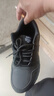 运动男鞋品牌秋冬透气舒适黑色百搭休闲鞋防臭减震轻便软底跑步鞋 N2889 黑金（皮面款） 40 (250mm) 实拍图