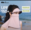蕉下（beneunder）防晒口罩脸基尼帽檐防晒面罩全脸女防风透气防紫外线灰藕粉AL341 实拍图