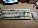 狼蛛（AULA）S99无线蓝牙有线三模键盘机械手感 游戏电竞专用RGB背光拼色静音键盘鼠标套装mac电脑键盘 S99原野绿【三模/RGB】+RGB无线鼠标 实拍图