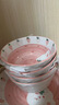 佩尔森（CERAMICS）网红草莓兔陶瓷碗盘筷餐具套装家用釉下彩儿童米饭碗菜盘子沙拉碗 5英寸碗4个装 4头 实拍图