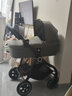 朗纳铂（land leopard）老虎Pro婴儿推车婴儿车轻便折叠双向超大轮避震儿童BB伞车 黑车架+睡篮【颜色请留言客服】 实拍图