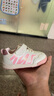 泰兰尼斯春季童鞋女宝宝学步鞋软底机能鞋婴儿面包鞋 白/粉24码 实拍图