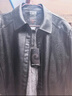 皮尔卡丹100%真皮皮衣男秋冬2026新款海宁头层牛皮正品男装皮夹克外套男款 2101-7黑色翻领 L 实拍图