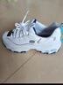 斯凯奇（Skechers）小白熊女士休闲鞋厚底百搭运动软底老爹鞋99999863 白色/海军蓝色/WNV 36 尺码偏大,建议选小半码 实拍图