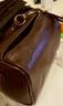 歌菲妮（girlfeel）小包包女2024新款潮真皮女包复古植鞣牛皮斜挎包圆筒斜挎包 焦糖棕 实拍图