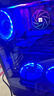 宁美 定制 N系列 台式电脑机箱风扇 主机散热风扇 LED 炫光 12CM 静音 降温 /单拍不发货/搭配主机下单 宁美N3魔环 蓝灯 实拍图