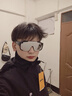 阙听骑行护目镜男士大框墨镜徒步登山防风眼镜太阳镜女显脸小套近视镜 黑框白水银片【可套近视镜】 实拍图