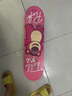 迪士尼（Disney）滑板儿童闪光初学男孩女生四轮双翘板刷街枫木滑板车生日礼物 入门款-草莓熊闪光+护具背包 实拍图