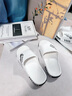 绚初拖鞋男大码外穿潮流夏季家用防滑拖鞋情侣居家浴室厚底凉拖鞋女 升级版动感 白色 42-43 (适合41-42码穿) 实拍图