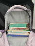 名创优品书包女学生2025新款初中高中生双肩包高颜值学院背包大容量旅行包 紫色 实拍图