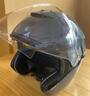 GSB头盔摩托车头盔机车冬季保暖双镜片3C认证四分之三G263半盔四季 水泥灰 2XL 适合59-60头围 实拍图