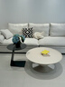 墨素飞碟悬浮茶几意式轻奢客厅家用大小户型高级大气网红飞碟茶几简约 【碳素钢】白色90+灰色玻璃50 整装 晒单实拍图
