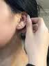 戚小米S999纯银天然淡水珍珠耳钉女养耳洞小耳环睡觉免摘高级耳骨钉耳饰 5mm白色珍珠耳钉一对【999足银】适合养耳 实拍图