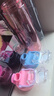 乐扣乐扣（LOCK&LOCK）人鱼线塑料运动水杯夏天便携水壶带刻度提手男女水杯子700ML粉色 实拍图